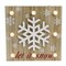 Northlight 10.25&#x22; Pre-Lit Red and White &#x27;Let It Snow&#x27; Snowflake Wall Decor